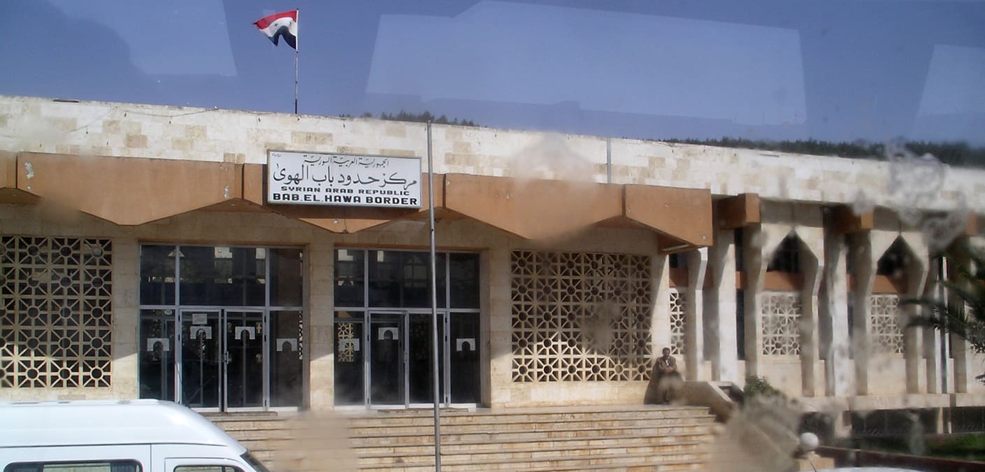 معبر باب الهوى الحدودي بين تركيا وسوريا.