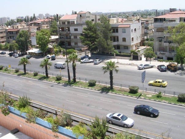 أوتوستراد المزة في دمشق.